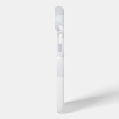 Eleganter weißer Marmor Case-Mate iPhone Hülle (Rückseite / Links)