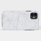 Eleganter weißer Marmor Case-Mate iPhone Hülle (Rückseite (Horizontal))