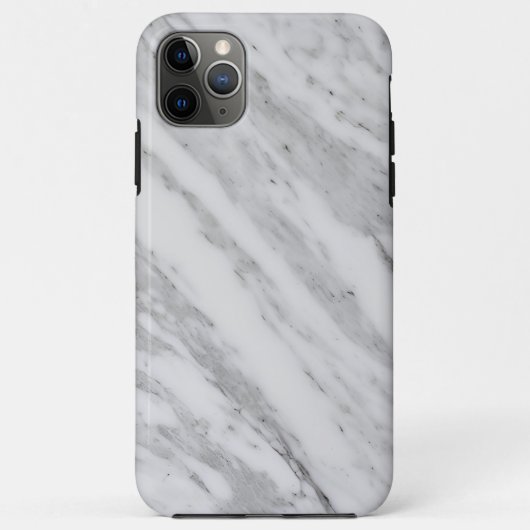 Eleganter weißer Marmor Case-Mate iPhone Hülle (Rückseite)