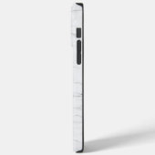 Eleganter weißer Marmor Case-Mate iPhone Hülle (Rückseite / Links)