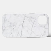 Eleganter weißer Marmor Case-Mate iPhone Hülle (Rückseite (Horizontal))