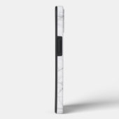 Eleganter weißer Marmor Case-Mate iPhone Hülle (Rückseite / Rechts)