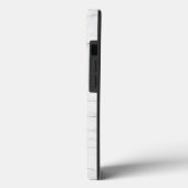 Eleganter weißer Marmor Case-Mate iPhone Hülle (Rückseite / Links)