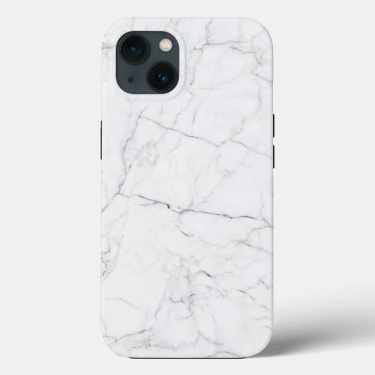 Eleganter weißer Marmor Case-Mate iPhone Hülle (Rückseite)
