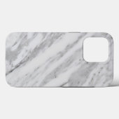 Eleganter weißer Marmor Case-Mate iPhone Hülle (Rückseite (Horizontal))
