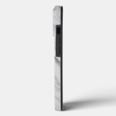 Eleganter weißer Marmor Case-Mate iPhone Hülle (Rückseite / Links)