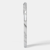 Eleganter weißer Marmor Case-Mate iPhone Hülle (Rückseite / Links)
