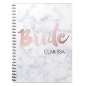 eleganter weißer Marmor der Notizblock (Vorderseite)