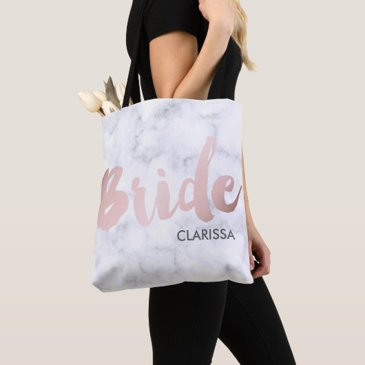 eleganter weißer Marmor der Tasche (Von Nahem)