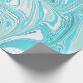 Eleganter weißer Marmor Geschenkpapier (Ecke)