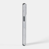 Eleganter weißer Marmor iPhone 15 Hülle (Rechte Seite)