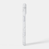 Eleganter weißer Marmor iPhone 15 Hülle (Rechte Seite)