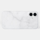 Eleganter weißer Marmor iPhone Hülle (Rückseite (Horizontal))