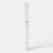 Eleganter weißer Marmor iPhone Hülle (Linke Seite)