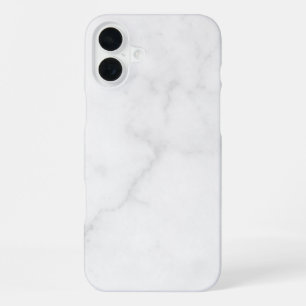Eleganter weißer Marmor iPhone 16 Plus Hülle