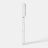Eleganter weißer Marmor iPhone Hülle (Rechte Seite)