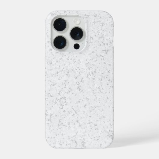 Eleganter weißer Marmor iPhone Hülle (Rückseite)