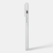 Eleganter weißer Marmor iPhone Hülle (Linke Seite)