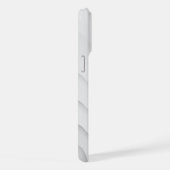 Eleganter weißer Marmor iPhone Hülle (Rechte Seite)
