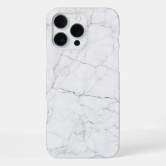 Eleganter weißer Marmor iPhone 16 Pro Max Hülle