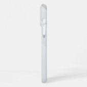 Eleganter weißer Marmor iPhone Hülle (Linke Seite)