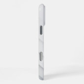 Eleganter weißer Marmor iPhone Hülle (Rechte Seite)