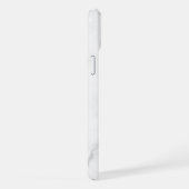 Eleganter weißer Marmor iPhone Hülle (Rechte Seite)