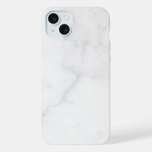 Eleganter weißer Marmor iPhone 15 Plus Hülle