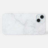 Eleganter weißer Marmor iPhone Hülle (Rückseite (Horizontal))