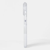 Eleganter weißer Marmor iPhone Hülle (Linke Seite)
