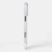 Eleganter weißer Marmor iPhone Hülle (Rechte Seite)