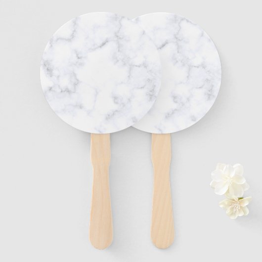 Eleganter weißer Marmor modern Fächer (Vorne und Hinten)