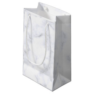 Eleganter weißer Marmor modern Kleine Geschenktüte