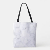 Eleganter weißer Marmor modern Tasche (Rückseite)