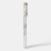 Eleganter weißer Marmor Moderne Einzigartig Case-Mate iPhone Hülle (Rückseite / Rechts)