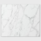 Eleganter weißer Marmorstein-Druck Weihnachten Geschenkpapier (Flach)