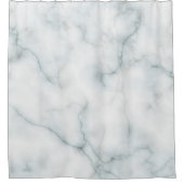 eleganter weißer Marmorstein Duschvorhang (Vorderseite)