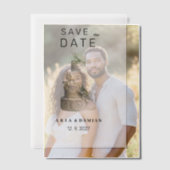 Eleganter, weißer Pfefferminzkuchen, grüner Blumen Pergament Einladungen (Versatz (Ehepaar))