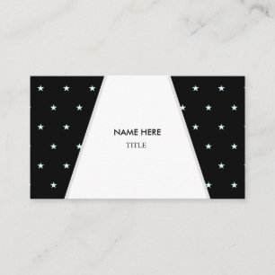 Eleganter weißer Ray auf Starry Background Visitenkarte