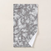 Eleganter weißer rosa Marmor Badhandtuch Set (Handtuch)