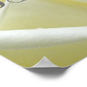 Eleganter, weißer Rosen- und Silberhochzeitservice Poster (Ecke)