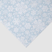 Eleganter weißer Schneefall (Frostblau) Seidenpapier (Ausschnitt)