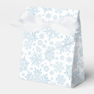 Eleganter weißer Schneeflocke (Weiß-Frost Blau) Geschenkschachtel