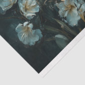 Eleganter weißer Schwan mit Golden Crown Decoupage Seidenpapier (Ausschnitt)