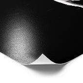 Eleganter weißer Schwan Reflektion am Schwarzen Se Fotodruck (Ecke)