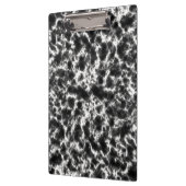 Eleganter weißer schwarzer Marmor Klemmbrett (Links)