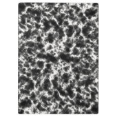 Eleganter weißer schwarzer Marmor Klemmbrett (Rückseite)