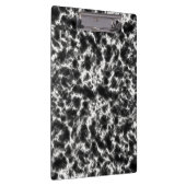 Eleganter weißer schwarzer Marmor Klemmbrett (Rechts)