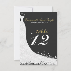 Eleganter weißer Spitzen-Hochzeitstisch 12 Einladung
