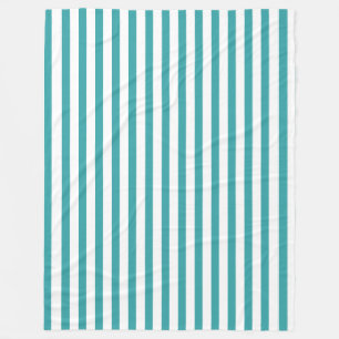 Eleganter, weißer Streifen Dekorative Trend Farbe Fleecedecke